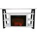 Cambridge Electric Fireplace, Metal in White | 31.7 H x 53.1 W x 15.6 D in | Wayfair CAM5332-1WHT