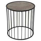 Diamond Sofa Gibson Frame End Table Wood in Black/Brown/Gray | 24.5 H x 22 W x 22 D in | Wayfair GIBSONETGO