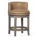 Fairfield Chair Cosmo Swivel Stool Wood/Upholstered in Green | 36.75 H x 22 W x 22 D in | Wayfair 2005-07_3158 Bamboo_Espresso