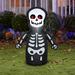 Gemmy Industries Happy Skeleton Inflatable Polyester in Black | 42.13 H x 15.75 W x 28.35 D in | Wayfair G-224430