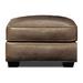Hello Sofa Home Valencia Top Grain Hand Antiqued Leather Traditional Ottoman Fade Resistant/Stain Resistant/Genuine Leather in Brown | Wayfair