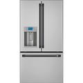 Café 36" French-Door 22.1 cu. ft. Smart Refrigerator w/ Hot Water Dispenser, Stainless Steel in Gray | 70.5 H x 35.75 W x 31.25 D in | Wayfair