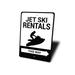 Lizton Sign Shop, Inc Jet Ski Rentals This Way Aluminum Sign | 14 H x 10 W x 0.04 D in | Wayfair 3432-A1014