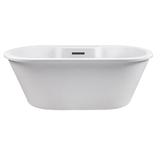 MTI Baths New Yorker 10 71.75" Freestanding Air Bathtub Acrylic in White | 23.25 H x 71.75 W in | Wayfair AST225-WH