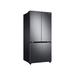 Samsung 18 cu. ft. Smart Counter Depth 3-Door French Door Refrigerator, Stainless Steel in Black | 70 H x 32.125 W x 28.125 D in | Wayfair