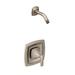 Moen Voss Shower Faucet w/ Rough-in Valve & Posi-Temp in Gray | 7.25 H x 7.25 W in | Wayfair T2692NHBN-2570-L