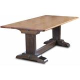 Loon Peak® Doty Dining Table Wood in Black/Brown | 32 H x 84 W x 42 D in | Wayfair BF1EA35E5E424FA59AC2F2704951404F