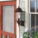 Andover Mills™ Abernethy Outdoor Wall Lantern Aluminum/Glass/Metal in Brown | 19.38 H x 8.13 W x 8.13 D in | Wayfair