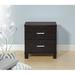 Latitude Run® 2 - Drawer Night Stand in Dark Espresso Wood in Brown | 22 H x 21 W x 16 D in | Wayfair 68F6E07CE0B14AF4A43FB72BB748CC1F