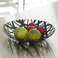 Yamazaki Home Fruit Bowl, Steel, No Assembly Req. Stainless Steel in Black | 1.8 H x 10.2 W x 10.25 D in | Wayfair 2498
