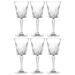 Everly Quinn Goblet - Red - White - Wine Glass - Water Glass - Stemmed Glasses - Set Of 6 Goblets - Crystal Like Glass - 10 Oz. Beautifully Designed | Wayfair