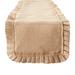 Dovecove Meaghan Solid Color Table Runner Burlap in Brown | 108 W x 14 D in | Wayfair EA683110010140F696A09A15F989D548