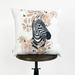 Dakota Fields Zebra Face | Zebra Decor | Zebra Print | Leaves | Decorative Pillows | Mom Gift | Home Decor | Room Decor | Bedroom Decor | Throw Pillows | Wayfair