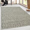 Gray 66 x 42 x 0.28 in Area Rug - Gracie Oaks Allessa Geometric Handwoven Wool/Nylon Mix Grey Area Rug Nylon/Wool | 66 H x 42 W x 0.28 D in | Wayfair