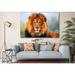 East Urban Home Colored Eyed African Lion Interior Design, Room Decoration, Photo Gift, Lion Wall Art Painting Canvas Prints Canvas | Wayfair