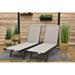 Arlmont & Co. Vivere Keilia Aluminum Urban Sun Lounger Set Made w/ Premium Phifertex Outdoor Fabric Metal in Brown | 40 H x 24 W x 77 D in | Wayfair