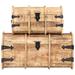 Loon Peak® Storage Chests 2 Pieces Solid Mango Wood Solid Wood in Brown | 14.17 H x 27.56 W x 13.39 D in | Wayfair 91C1A460DDCD4936AC96D4BEDC125205