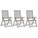 Red Barrel Studio® Outdoor Recliner Chairs Patio Reclining Chair Solid Wood Acacia Wood in Gray | 43.31 H x 22.44 W x 27.95 D in | Wayfair