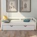 Red Barrel Studio® Twin To King Design Extending Daybed w/ Trundle () Wood in White, Size 23.0 H x 78.0 W x 118.0 D in | Wayfair