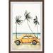 Sunside Sails Julius Bug w/ Surfboard Framed Art Paper in Brown | 18 H x 12 W x 1.5 D in | Wayfair 7069810DCE96458393D6FAA097A5DD31