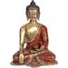 Bungalow Rose Lord Buddha In The Bhumisparsha Mudra Metal in Yellow | 8.5 H x 6 W x 3.5 D in | Wayfair A39C2CB9E634444F8CD7F77E9C1E311E