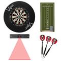 Viper Dead-On Bristle Dartboard, Viper Small Cricket Chalk Scoreboard, Viper Black Mariah Steel Tip Darts 22 Grams, Viper Dart Laser Line | Wayfair