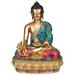 Bungalow Rose The Medicine Buddha (Tibetan Buddhist Deity) Metal in Yellow | 13.3 H x 10 W x 6.5 D in | Wayfair 153A2F5678C34FD4BA3DF6807F5353C7