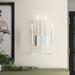 Birch Lane™ Judson 2 - Light Dimmable Candle Wall Light Metal in White | 19 H x 12 W x 6 D in | Wayfair DDA2E72188E94D5FA2A5DAE06AF8A38F