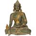 Bungalow Rose Tibetan Buddhist Deity Medicine Buddha Metal in Gray/Yellow | 11 H x 8 W x 6.5 D in | Wayfair A426152349C74942AD9B425114B5A1BB