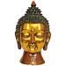 Bungalow Rose Lord Buddha Head Metal in Yellow | 12.5 H x 8 W x 6.5 D in | Wayfair 529E345B0A7D4DD780EC22811681B42F