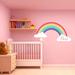 Trinx Rainbow Nursery Decal w/ Personalized Name - RB3 Vinyl in Pink | 30 H x 60 W in | Wayfair 6777A88643E944AB8F87359B28D19FC6
