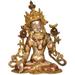 Bungalow Rose Goddess White Tara (Tibetan Buddhist Deity) Metal in Yellow | 10.5 H x 9 W x 5 D in | Wayfair B6417C0C2EBE467F9CC77E1A2CC37BF7