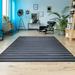 Blue 43 x 24 x 0.03 in Area Rug - Breakwater Bay Gemmenne Striped Flatweave Indoor Outdoor Area Rug Polypropylene | 43 H x 24 W x 0.03 D in | Wayfair