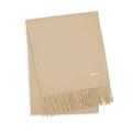 Katie Loxton Womens One Size Fits Most Thick Solid Blanket Scarf Wrap with Fringe in Caramel