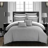 Chic Home 11-Piece Keynes Silver Comforter Set