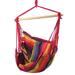 Sunnydaze Indoor-Outdoor Hammock Chair Swing with 2 Cushions - Sunset - Set of 2