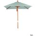 Port Lavaca 6ft Square, Sunbrella Fabric Wooden Patio Umbrella by Havenside Home, Base Not Included