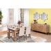 Modern Dining Room Wood Buffet-Mirror Set Assembled Without Legs