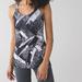 Lululemon Athletica Tops | Lululemon Cool Racerback Tank Top | Color: Black/White | Size: 6