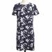 J. Crew Dresses | J Crew Floral Short Sleeve Summer Dress Size: 12 | Color: Blue/White | Size: 12