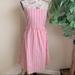 J. Crew Dresses | J. Crew Strapless Red Striped Dress Sz 2 | Color: Pink/Red | Size: 2