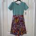 Lularoe Dresses | Lularoe Woman’s Dress Amelia Size S Minty Green | Color: Green/Yellow | Size: S