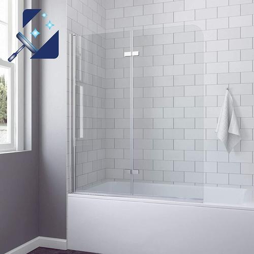 AQUABATOS® Badewannenaufsatz Duschabtrennung Duschtrennwand für Badewanne Faltbar