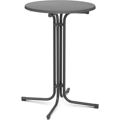 Stehtisch klappbar Bistrotisch Bartisch Bistro Tisch Gastro rund ø 70 cm grau – Grau