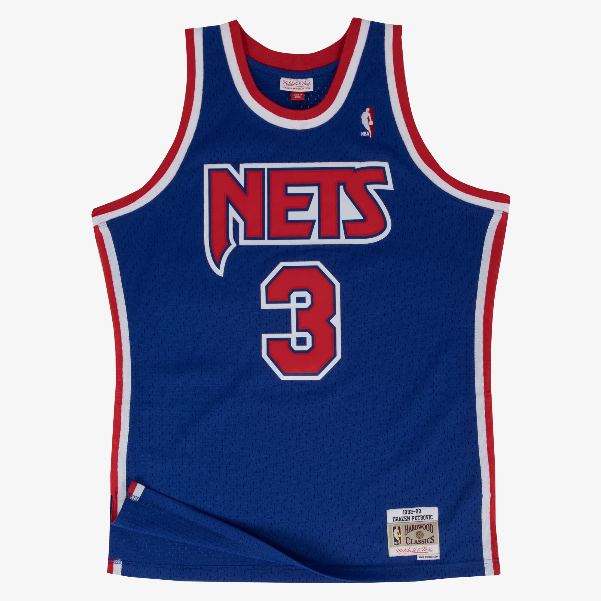 Maillot Swingman Mitchell & Ness des Nets du New Jersey Drazen Petrovic 1992 - Homme Taille: M