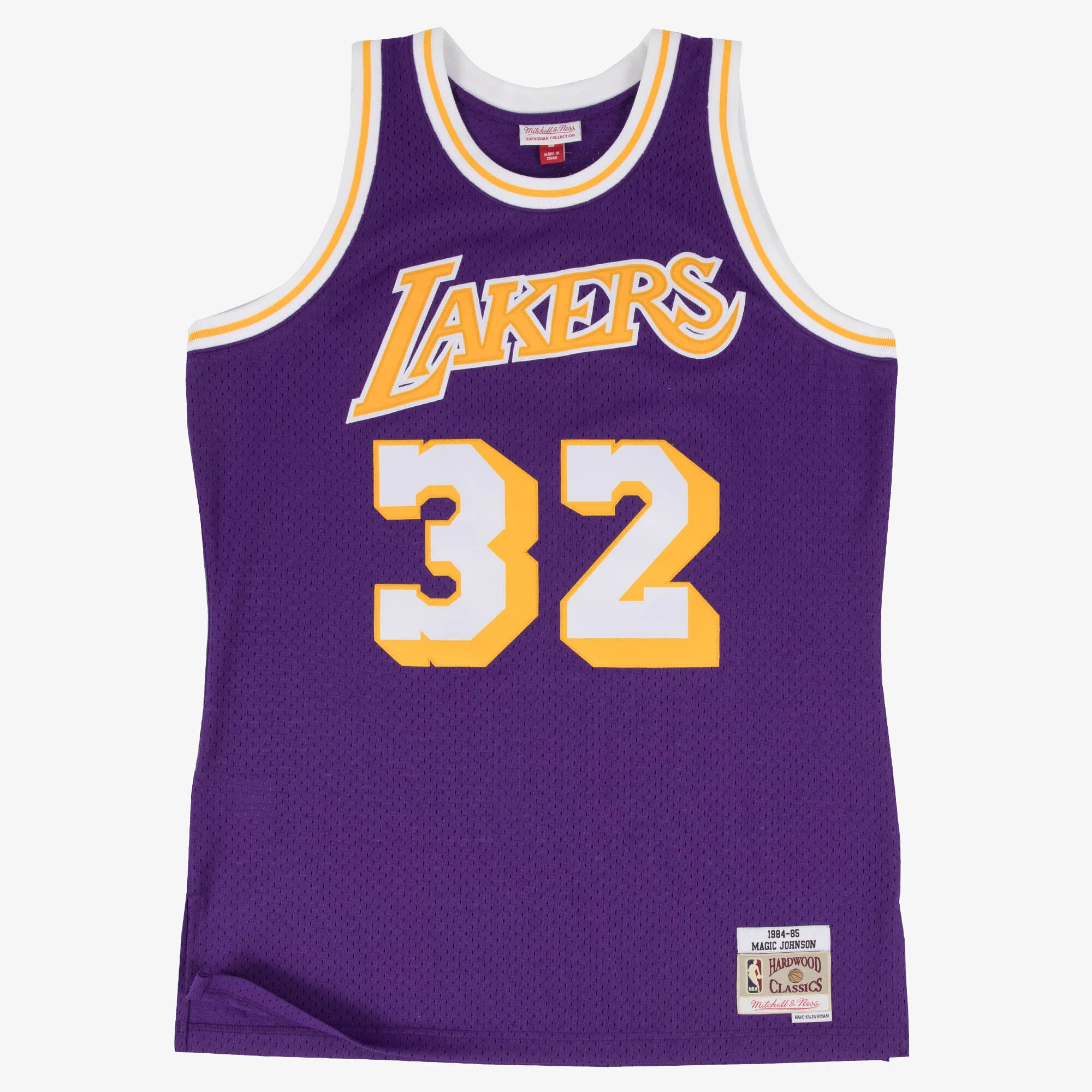 Maillot Mitchell & Ness Swingman des Los Angeles Lakers Road Magic Johnson 1984-85 - Homme Taille: L