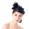 Chapeau à plumes pour robe de Cocktail accessoire de coiffure pour mariage pour femme