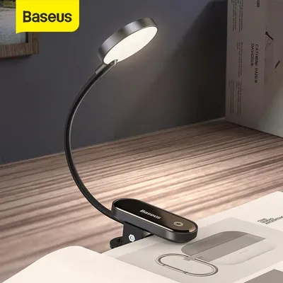 Baseus – lampe de bureau à Led avec chargeur USB à clipser veilleuse de lecture clavier