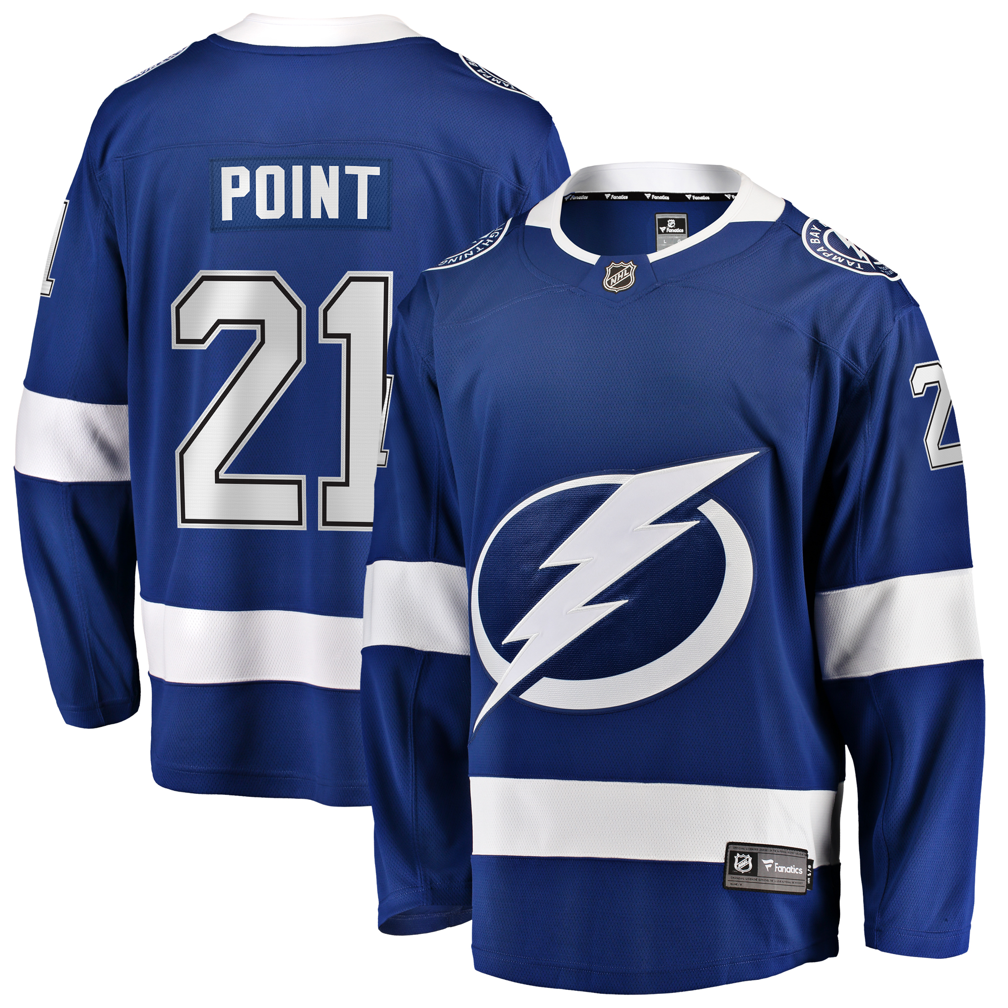 Blaues Tampa Bay Lightning Premier Breakaway-Spielertrikot – Brayden Point Fanatics für Herren Image