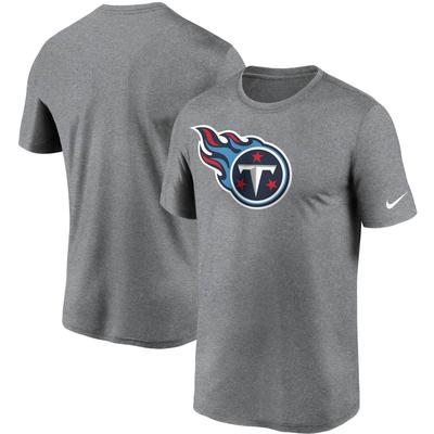 Tennessee Titans Logo Essential Legend Performance T-Shirt in meliertem Anthrazit für Herren von Nike Image